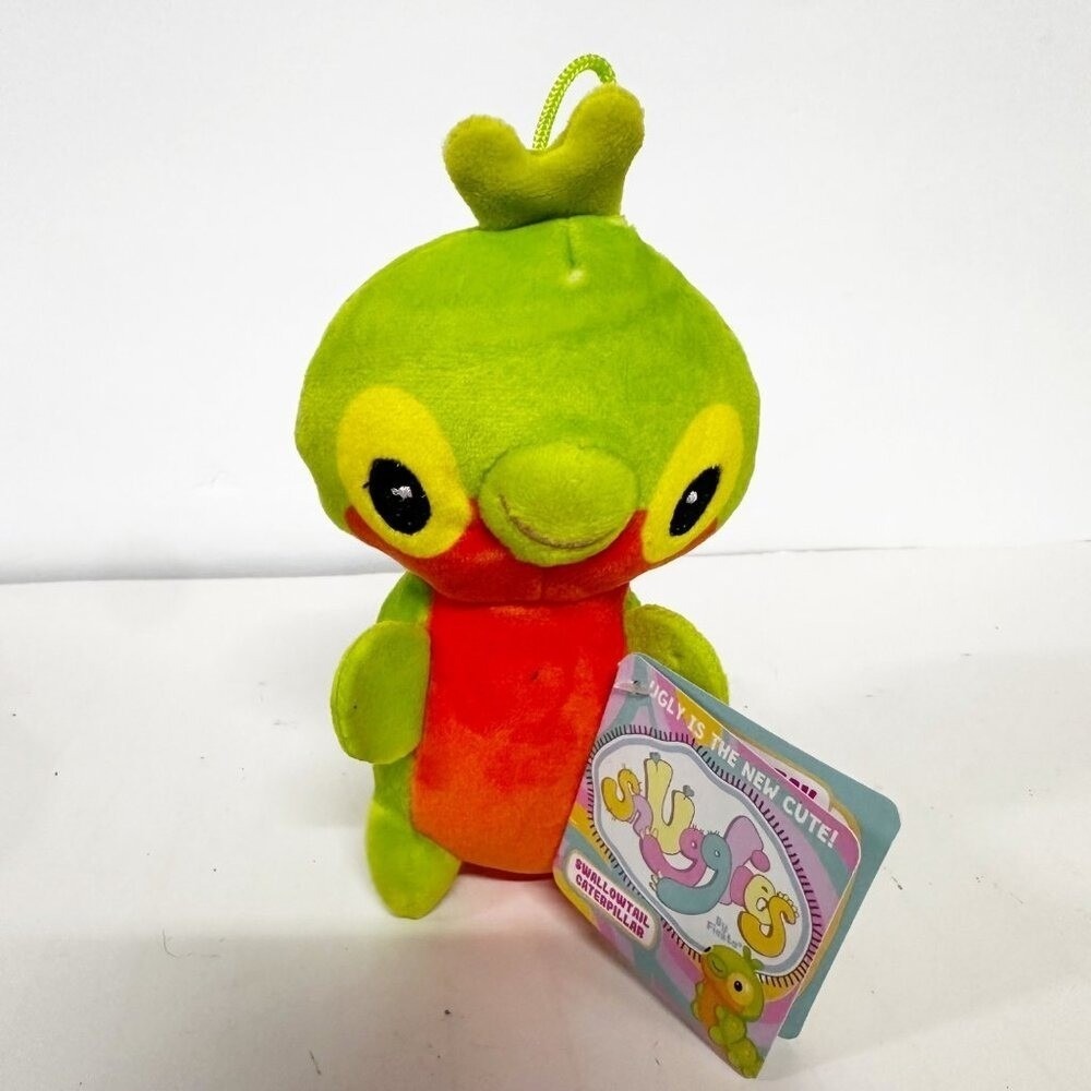 Fiesta Plush Vernon Huggy Huggables Worm Soft Cuddly 6" New Green Pretend Play